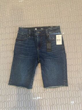 Kut from the Kloth Dark Blue Denim Bermuda Shorts